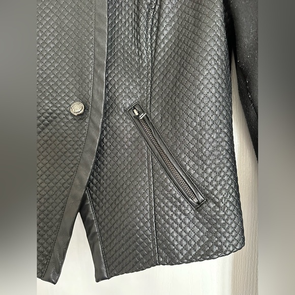 Guess Women’s Faux Leather Jacket - Black - Size S - Picture 12 of 14